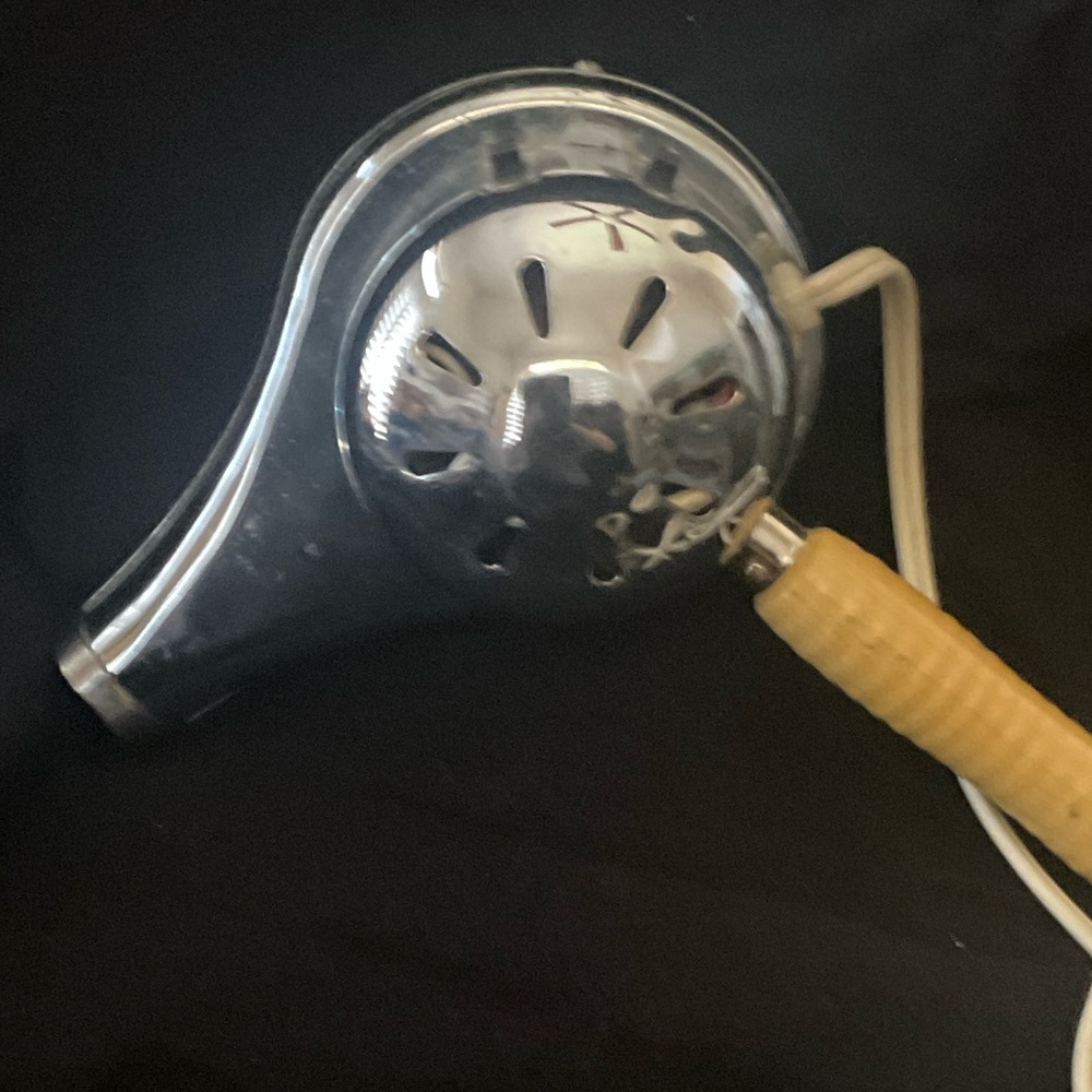 Only Retro Handheld Dryer - Silver and Yellow